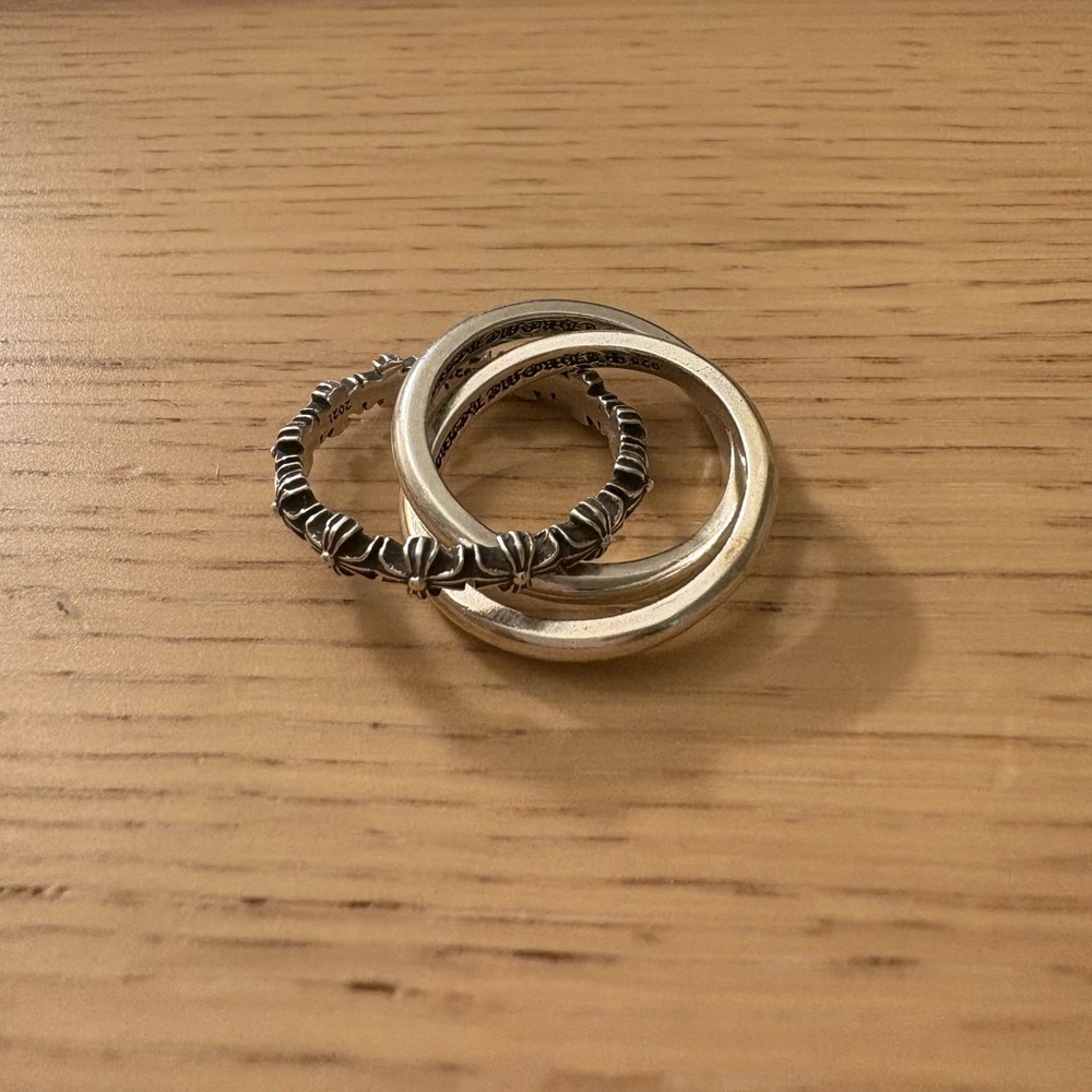 Chrome Hearts Tiny E Plus Triple Band